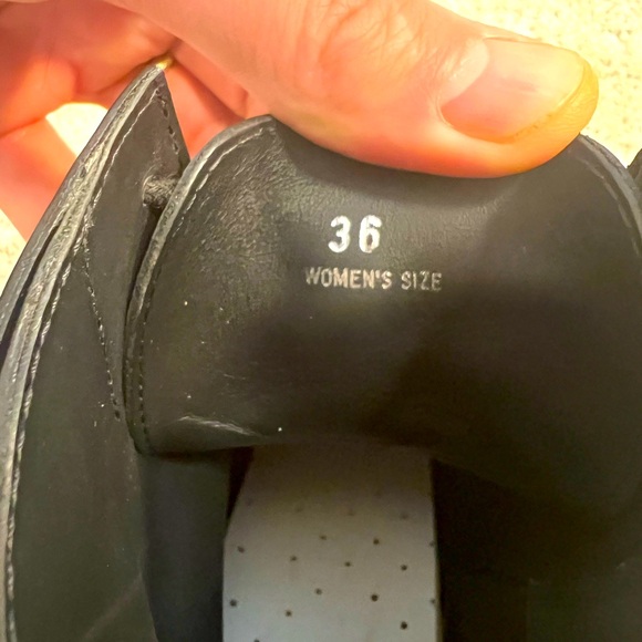 TOD’S Lace-Up Ankle Boots in Black Leather Size 38 (US 7.5) - Picture 3 of 3